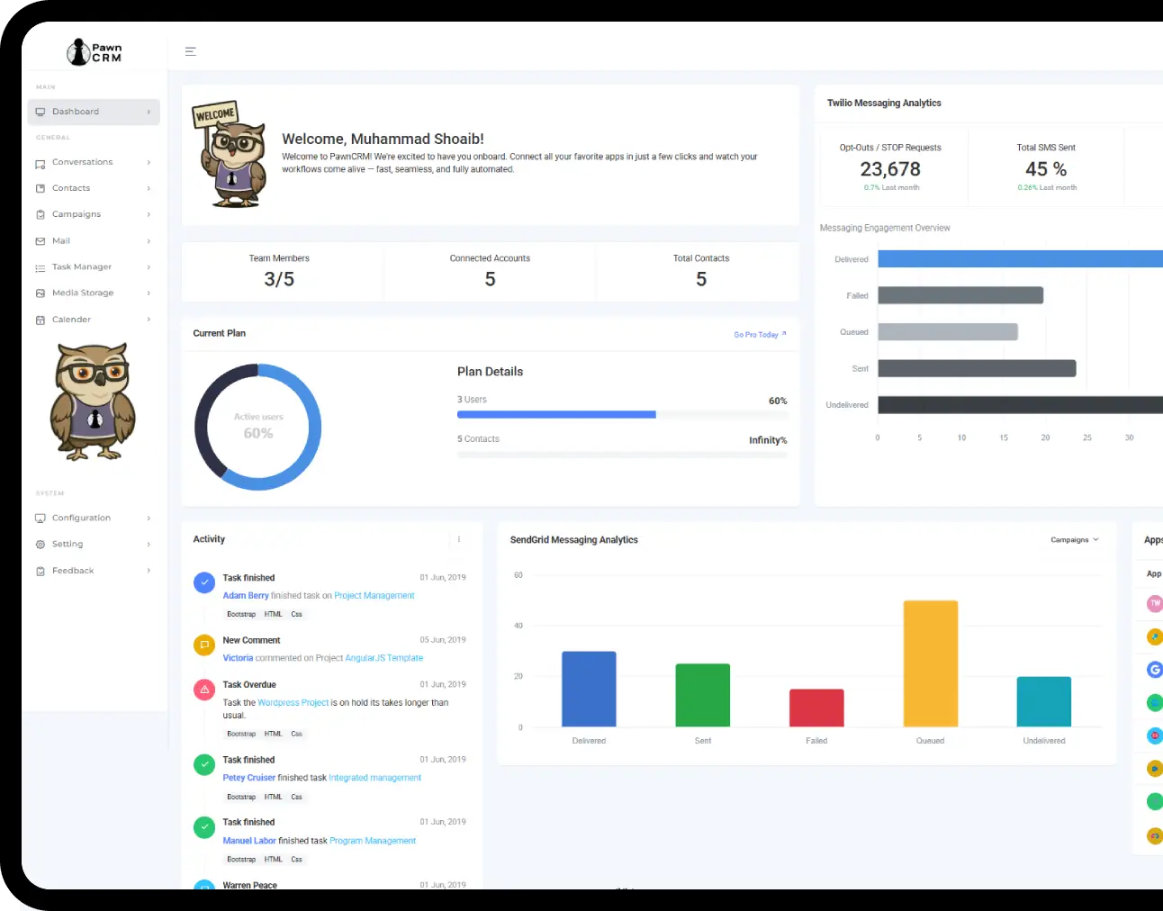 dashboard pawncrm