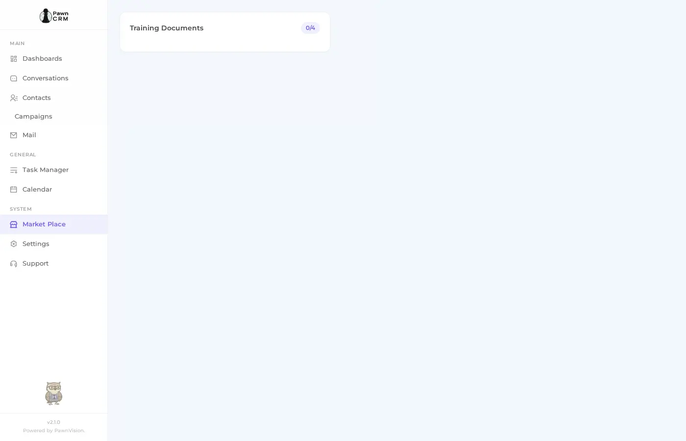 PawnCRM AI Chatbot Widget Setup Animation
