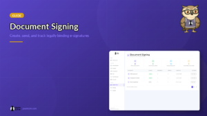 PawnCRM document signing and e-signature screenshot