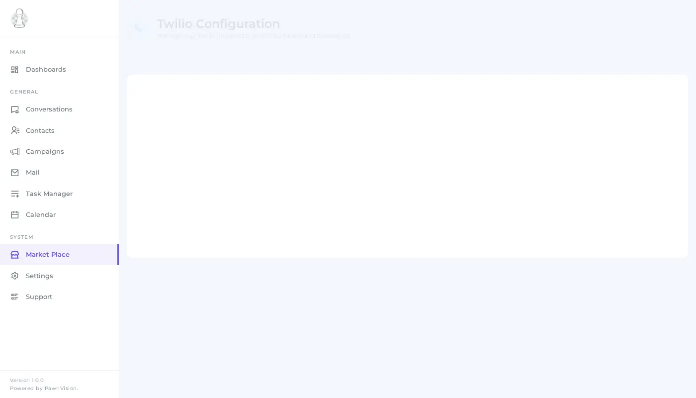 PawnCRM Twilio integration setup demo