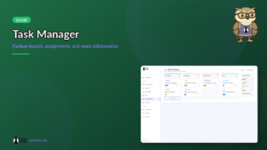 PawnCRM task manager kanban board screenshot