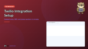 PawnCRM Twilio integration setup screenshot